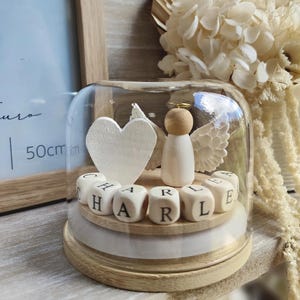 Personalised Memorial Gift | Sympathy Keepsake | Loss of Loved One | Remembrance Dome | Baby Loss Angel