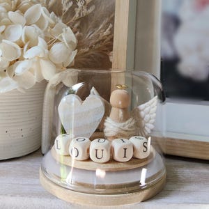Personalized Angel Globe: Memorial Keepsake with Custom Date & Name
