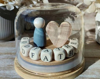 Will You Be My Godfather Dome | Personalised Godfather Proposal Gift | Baptism and Christening Keepsake