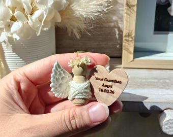 Angel Heart Keepsake Gift Box | Personalised Remembrance Ornament | Thoughtful Sympathy Gift