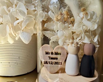 Personalized Floral Couple Keepsake | Wedding/Anniversary Love Globe | Custom Mr & Mrs Gift | Valentine’s Present