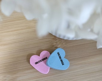 Replacement Wooden Heart with date -  ( wood heart & Service only - Does not include Globe )