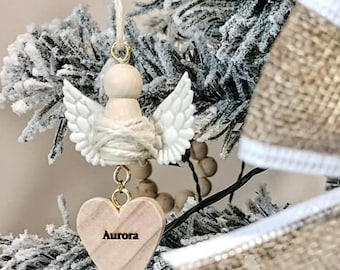 Enfeite Memorial Anjo Personalizado | Presente de Condolências | Lembrança para Pendurar | Em Memória Amorosa