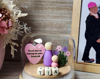 Custom Auntie, Grandma, Mom Gift Globe | Thank you Gift | Personalized Family Keepsake | Gift for Her