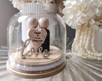 Custom Couple Gift | Personalized Wedding Love Globe | Anniversary, Engagement Keepsake | Mr & Mrs