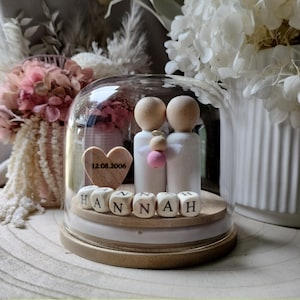 Miscarriage/Infancy Loss - (Personalized Wording) Baby Angel Globe - Pick your Skin tones, Clothing & Heart Colour