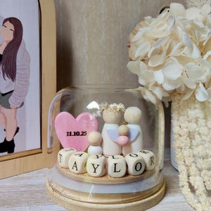 Personalized Baby Angel Miniature Globe: Miscarriage/Infancy Loss Keepsake