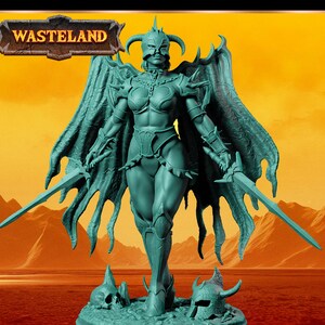 Geflügelter Dämon Krieger Miniatur | Alihana | TableTop Spiele | Pfadfinder | D&D | Originale Sammlerstücke