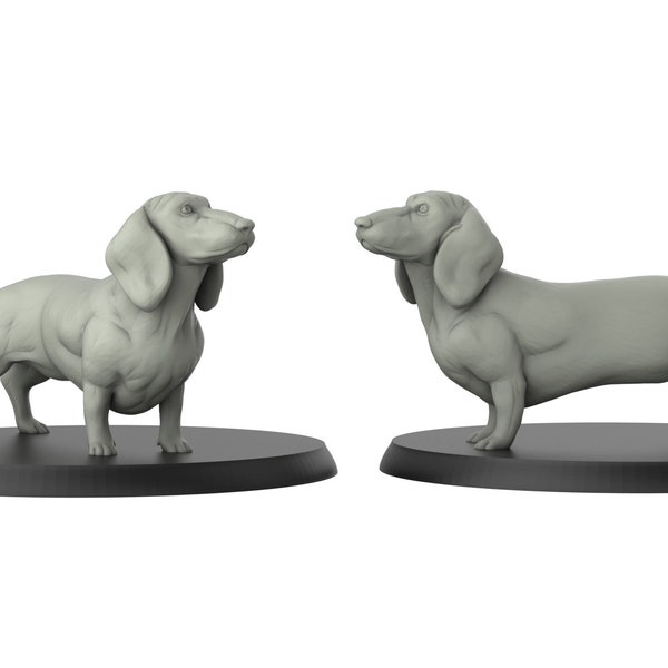 Tabletop 32mm Hund Miniatur | DnD | Rottweiler | Bullenhund | Bullterrier | Pudel | Chow-Chow | Dackel | Deutsche Dogge | Pit-Bull | RPG |