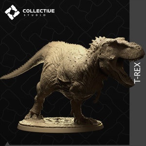 T-Rex Miniatur | Tyrannosaurus Rex | TTGaming | Dnd | Pathfinder | Tabletop Dinosaurier | Dungeons and Dragons | Collective Studio