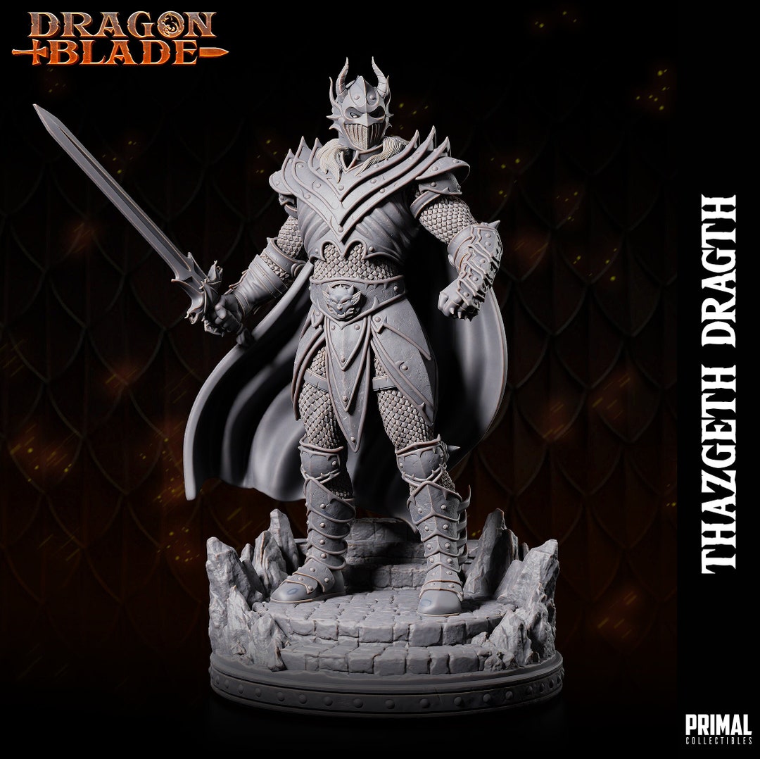 Fighter Miniatur Wizard Dragon Emperor Thazgeth Draght 2 - Etsy