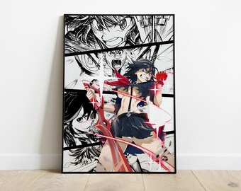 Hot Japan Anime KILL la KILL Matoi Ryuuko Home Decor Poster Wall Scroll 8"x12" I