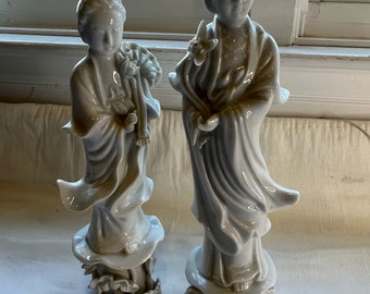 Vintage blanc de chine figures - Guanyin - made in Japan