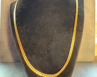 Vintage Kramer NYC 24" necklace - gold tone - classic - chain