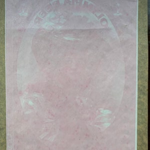 Puede incluir: Un p&oacute;ster rosa con el texto "The Airplane" en un c&iacute;rculo blanco. El p&oacute;ster tiene un aspecto descolorido y vintage.