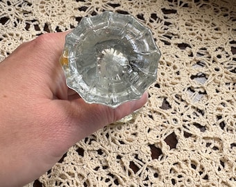 Antique 12 point glass doorknob from pre 1900s home