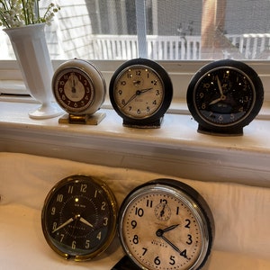 Vintage Westclox Big Ben and Baby Ben Clocks Wind up Clocks Black and ...