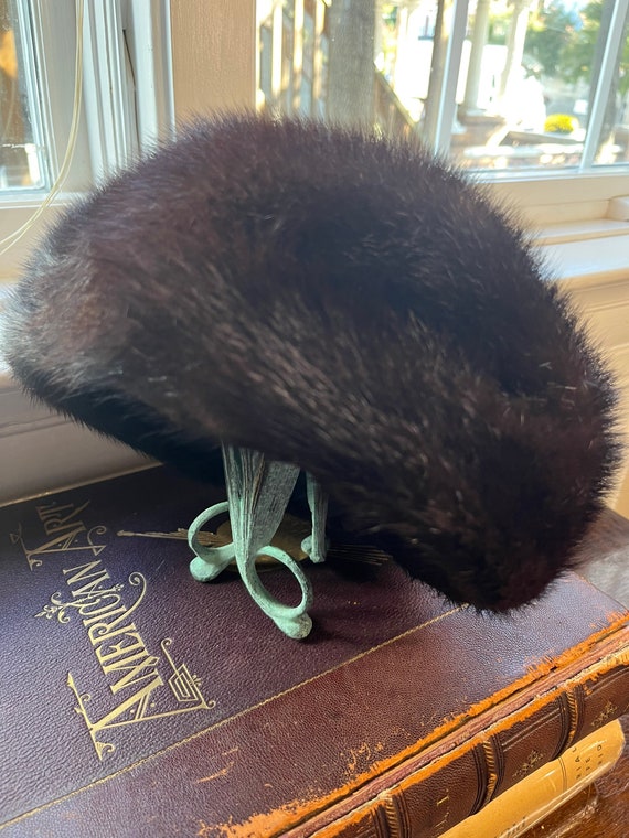 Vintage 1960s mink fur hat - Woodward Lothrop - w… - image 10