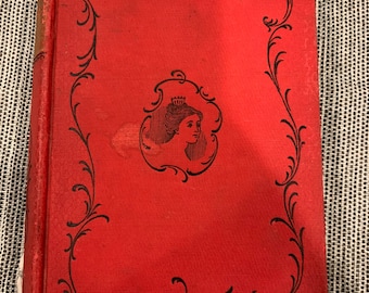 Antique book - Esther, a book for young girls - by Rosa Carey - red decorative book - Burt publisher circa 1890