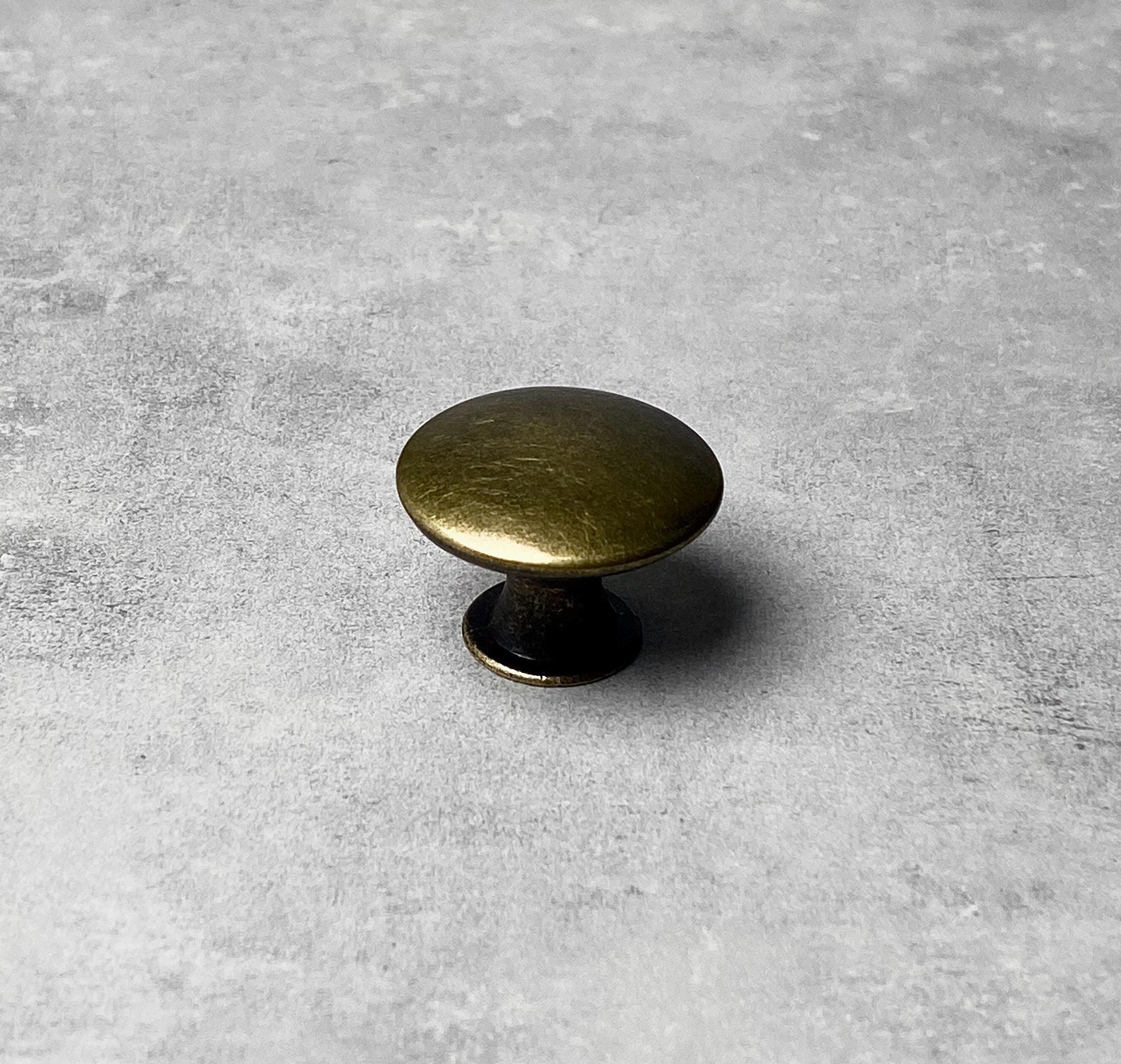 Antique Brass Knobs | Vintage Shaker Pulls | Retro Cabinet, Drawer ...