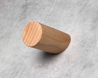 Natural BeechWood Wall Hook | Minimalist Scandi Floating Clothes Peg | UK