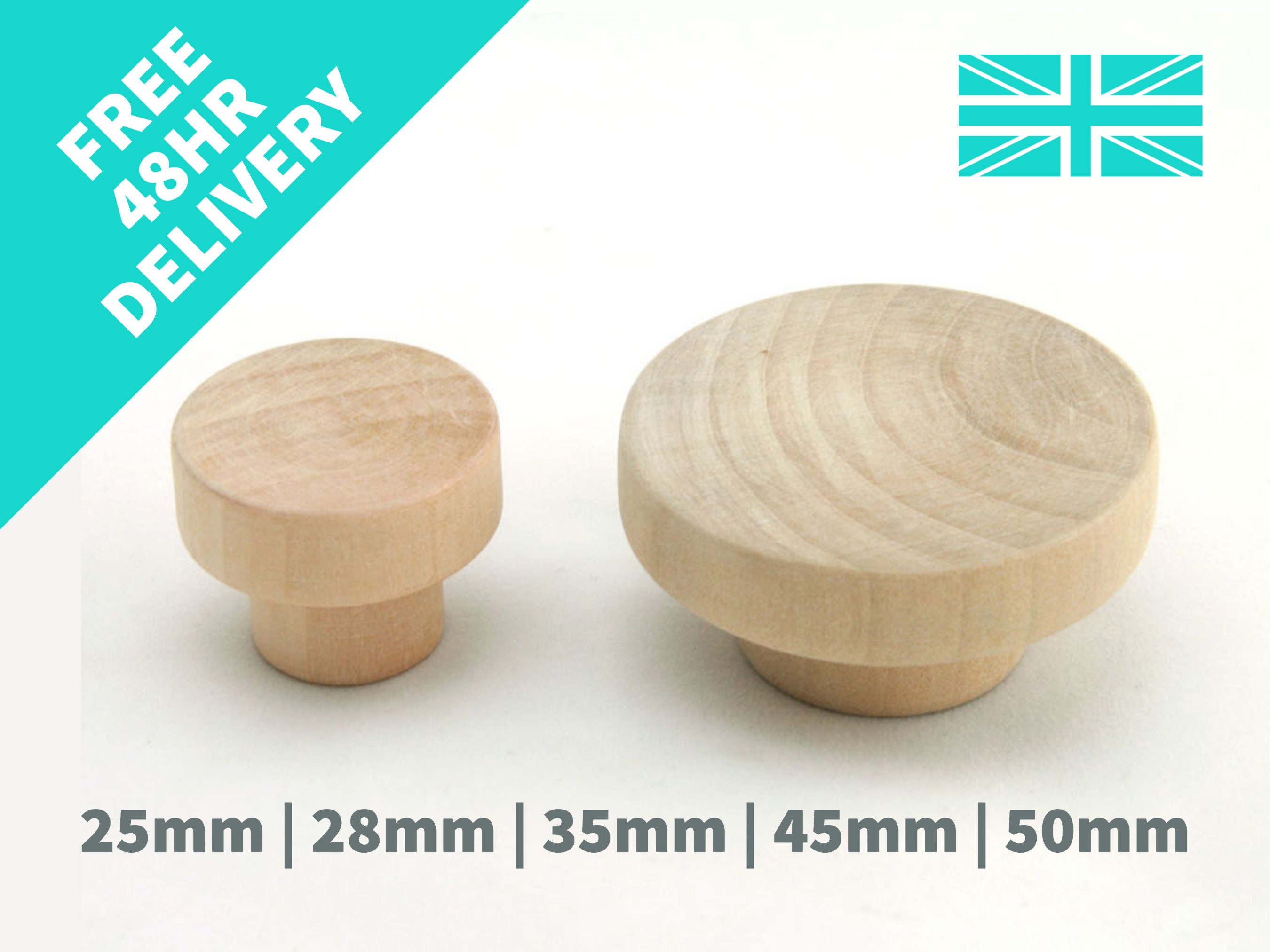 10pc Oval Home Accessory 38x20mm Wooden Drawer Knobs Door Knob Natural Wood Handle Round