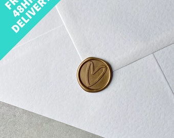 Wax Seal Stamps | Stickers | Adhesive Envelope Seal | For Letters | Wedding Invitations | Birthday | Handmade | Gifts | Gold Bronze Wax | UK