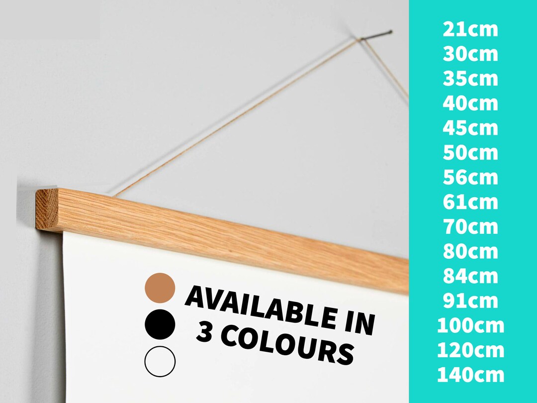 POSTER HANGERS Wooden Poster Hanger UK for Art, Posters