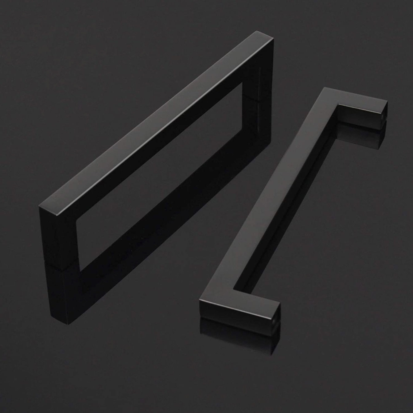 Matte Black Square D Handles Sleek & Minimalist Quality Etsy UK