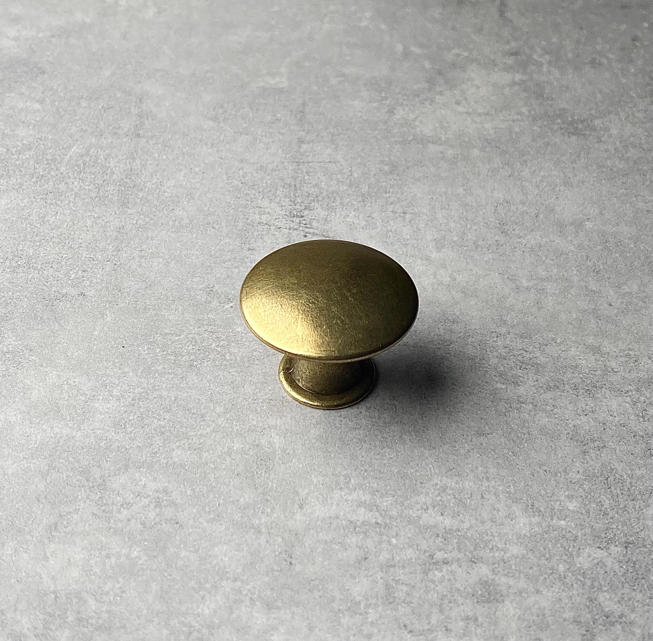 Antique Brass Knobs | Vintage Shaker Pulls | Retro Cabinet, Drawer ...