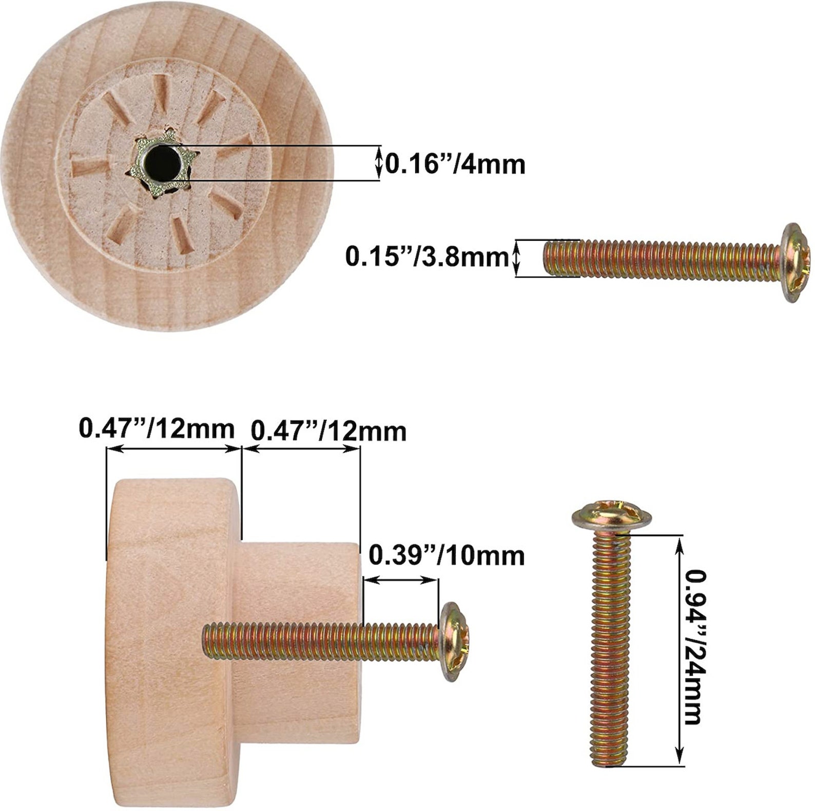 Natural Wood Drawer Knobs Pull Handle Boho Furniture Etsy UK