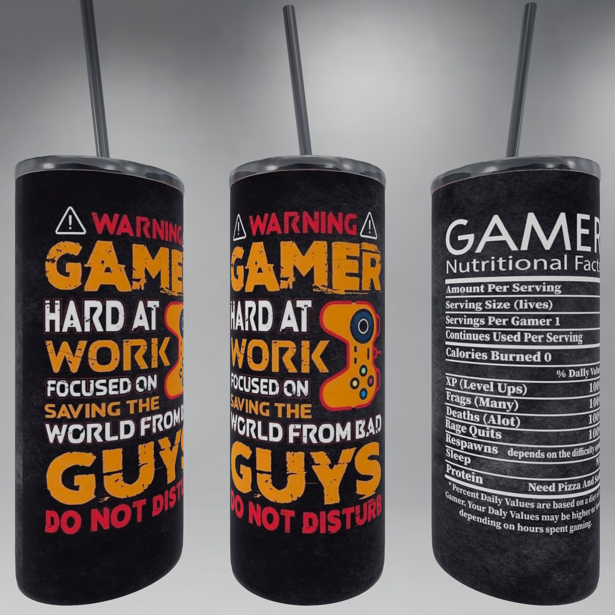 Gamer Hard at Work Fun Design's Pick From 3 or Pick All - Etsy