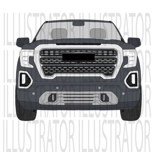 Sierra Truck 1500 Illustrator Vector File