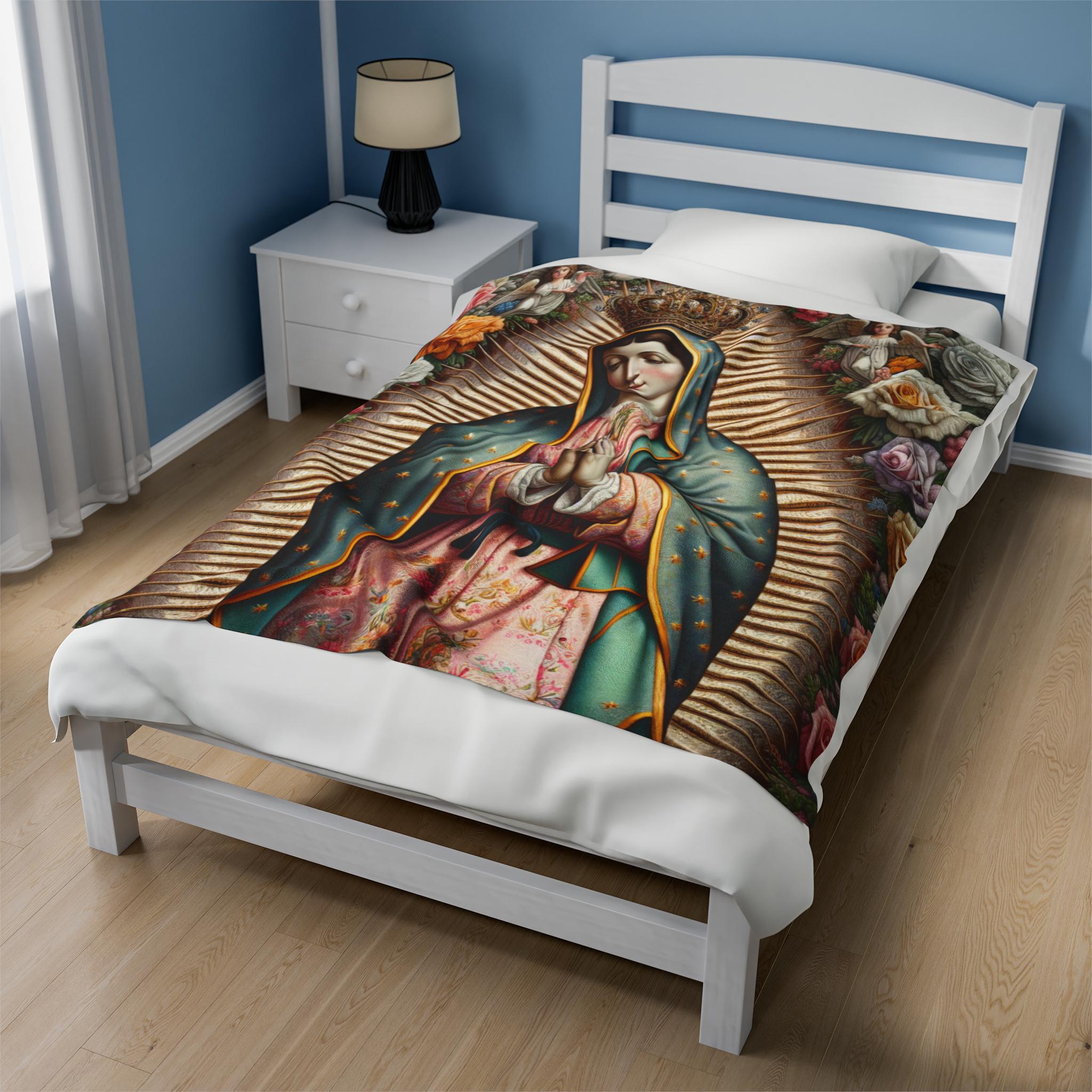 Virgen De Guadalupe 3-Piece Quilted Bedding Set GFTOTL3389