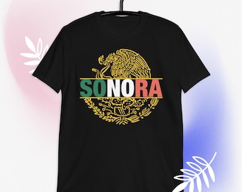 T-shirt unisex a maniche corte Sonora Escudo Nacional Mexicano Playera