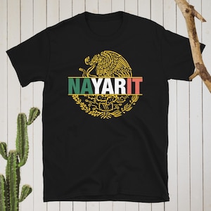 Nayarit Escudo Nacional Mexicano Playera Short-Sleeve Unisex T-Shirt