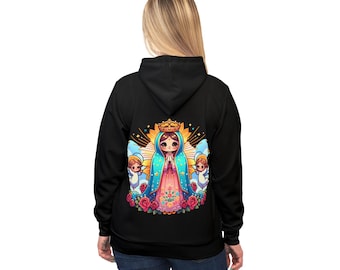 Virgen de Guadalupe Unisex Hoodie: Religious Catholic Sweatshirt