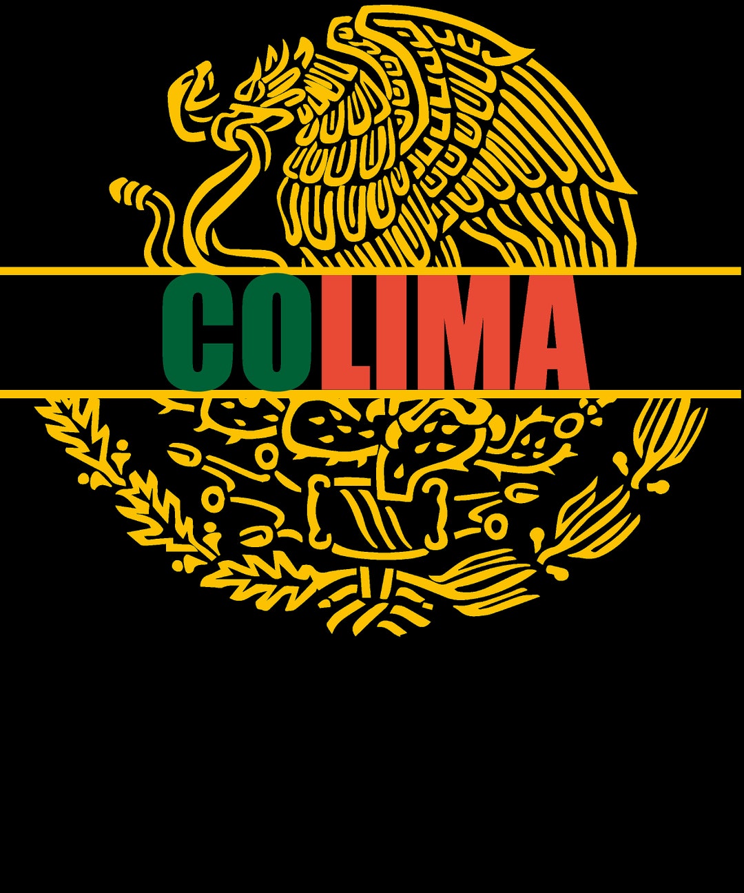 Colima PNG FILE Escudo Nacional De México Etsy Canada