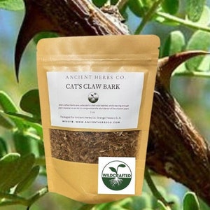 Wildcrafted CATS CLAW BARK herb  Uncaria Tomentosa for Tinctures Capsules Teas etc