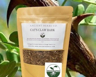 Wildcrafted CATS CLAW BARK herb  Uncaria Tomentosa for Tinctures Capsules Teas etc