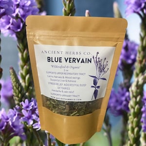 Wildcrafted Jamaica Grown BLUE VERVAIN | Vervine | Verbena Hasta | Wildcrafted