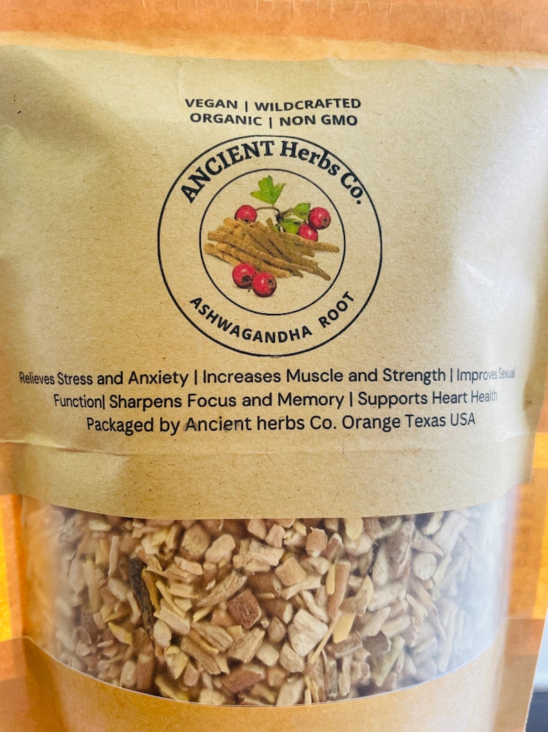 USDA Organic ASHWAGANDHA ROOT Dried Herb for Herbal Teas | Tinctures | Capsules bild 2