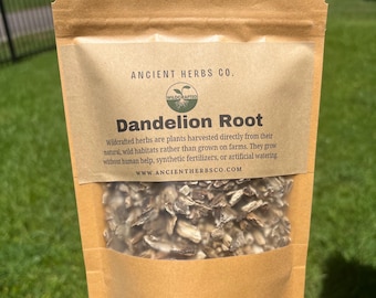 Dandelion Root Roasted + Unroasted dried herb Cut Sifted for making Herbal Teas Tinctures  Clean Herb  Chemical Pesticide & Herbicide Free