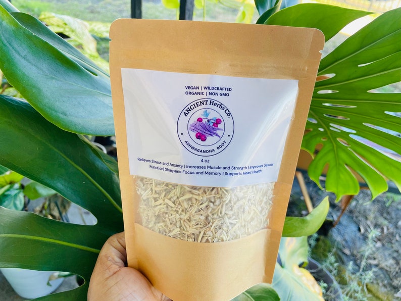 USDA Organic ASHWAGANDHA ROOT Dried Herb for Herbal Teas | Tinctures | Capsules bild 3