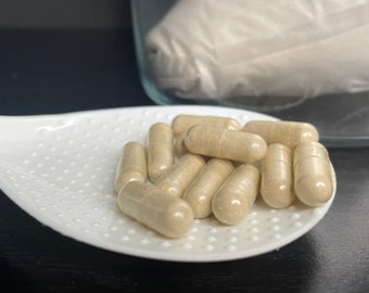 Organic BLADDERWRACK SEAMOSS BURDOCK root Blend Capsules 500mg |No Fillers / No Binders / Natural / Kosher / Vegan / Non Gmo  | Handcrafted
