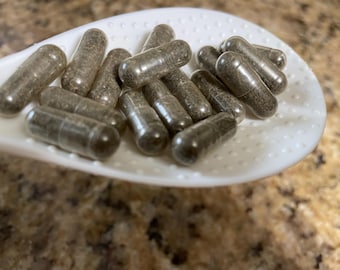 Organic NETTLE LEAF capsules handcrafted from Pesticide FREE Nettle leaf dried herb