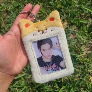 Cute Fox Photocard Keychain Holder For Kpop Photo