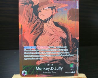 TEXTURED PROXY Monkey D Luffy AA Leader EB02 One Piece Tcg