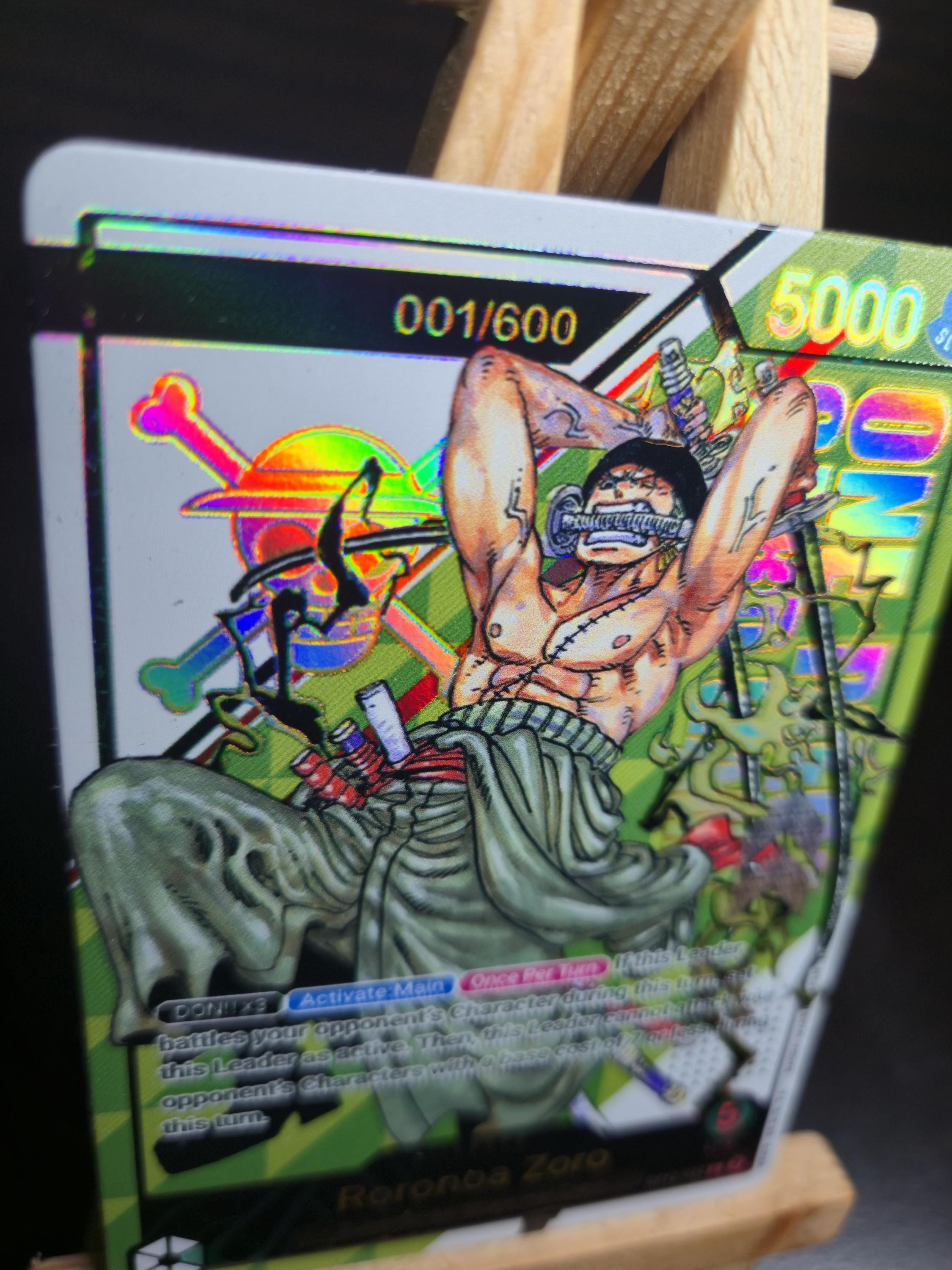 TEXTURED PROXY Roronoa Zoro OP012-020 English Promo Serial Number