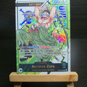 TEXTURED PROXY Roronoa Zoro OP012-020 English Promo Serial Number One Piece TCG